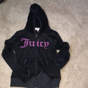 Juicy couture velvet zip up